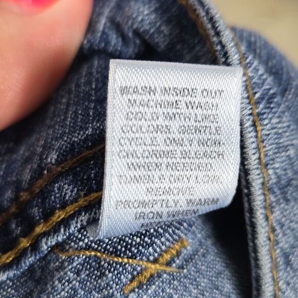 CATO 18W Women's Dark Blue Jean Shorts Cuffed Bermuda Stretch Utility Plus Size - Picture 8 of 8